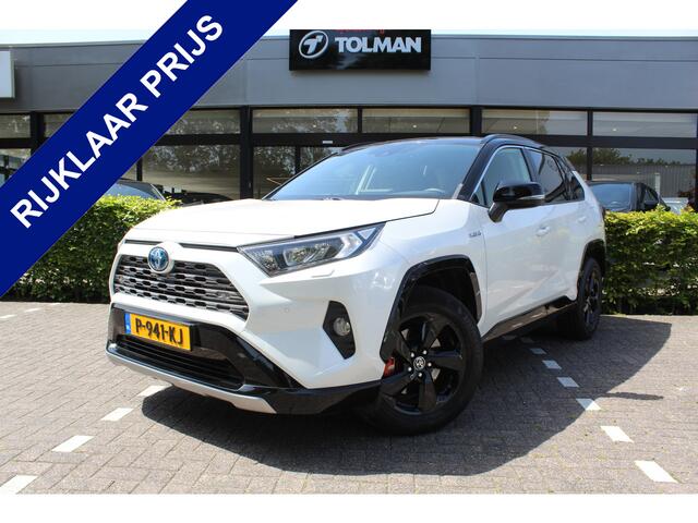 Toyota RAV4 2.5 Hybrid AWD Style Bi-Tone | Rijklaar | Parelmoer | Trekhaak | Apple/Android | Stoel-/stuurverw. | LED | El. achterklep | Dealer onderhouden