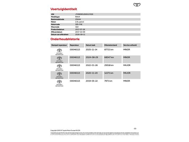 Toyota RAV4 2.0 VVT-i AWD Dynamic 4x4