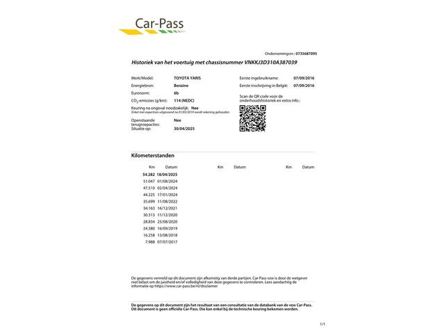 Toyota YARIS 1.3 VVT-i Aspiration Airco/5drs/54dkm...
