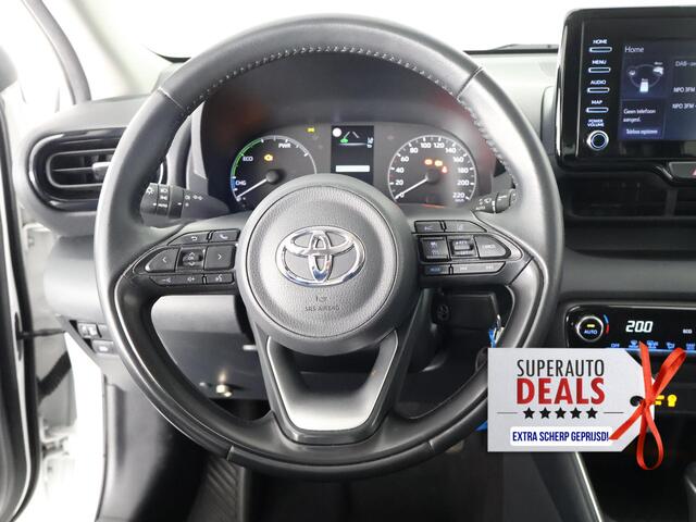 Toyota YARIS 1.5 HYB 1e EIG GARANTIE TOT 11-2032* BLACK & WHITE BIJNA 2023. CLOUD NAVI.CLIMA.CRUISE