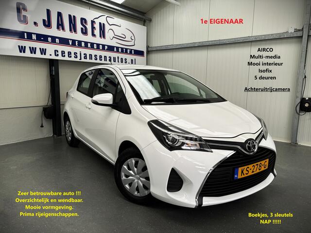 Toyota YARIS 1.0 VVT-i Aspiration KEURIGE AUTO !! | 12 Voltaansluiting | 1e Eigenaar. | Achteruitrijcamera