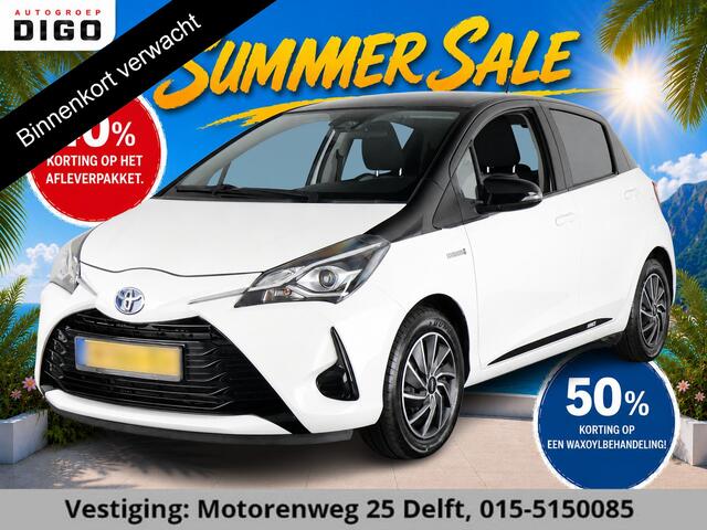 Toyota YARIS 1.5 HYBRID BLACK & WHITE GARANTIE TOT 2030! CLIMAT CONTROLL. ACHTERUITRIJ CAMERA . SLECHTS 58.000 KM GEREDEN!