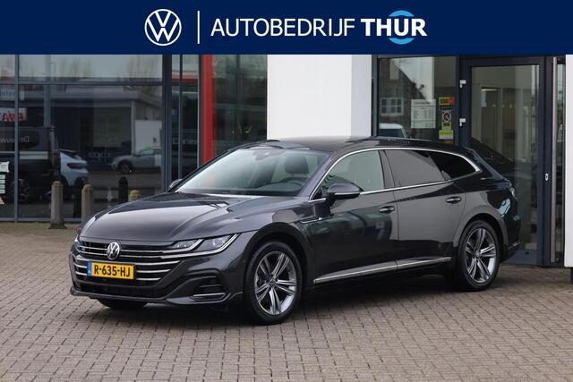 Volkswagen Arteon Shooting Brake 1.4 TSI eHybrid R-Line Business+ NL auto 1e eigenaar dealeronderhouden wegklapbare trekhaak Panoramadak sfeerverlichting achteruitrijcamera privacy glas extra getint Design pakket assistentie pakket half leder r line in en exterieur 18" LMV