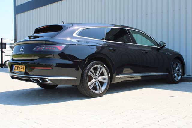 Volkswagen Arteon Shooting Brake 1.4 TSI eHybrid R-Line Business+ | Incl. 12 maanden garantie | Carbon lederen kuipstoelen | Standkachel | Apple carplay/Android auto | Adaptieve cruise control | Stoel/stuurverwarming | 360° camera | Stoelverwarming achter | Dealer onderhou