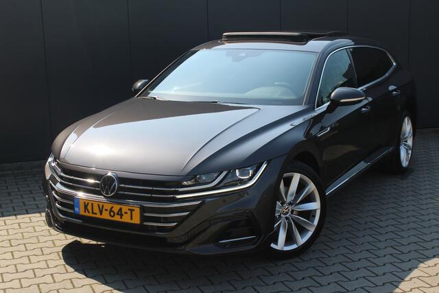 Volkswagen Arteon Shooting Brake 1.4 TSI eHybrid R-Line Business | Incl. 12 maanden garantie Trekhaak | Schuif/kantel dak | 360 camera | Dodehoek detectie | Stoelen verwarmd | Apple carplay/Android auto | Adaptive Cruise | Climate control | Navigatie | Lichtmetalen velgen