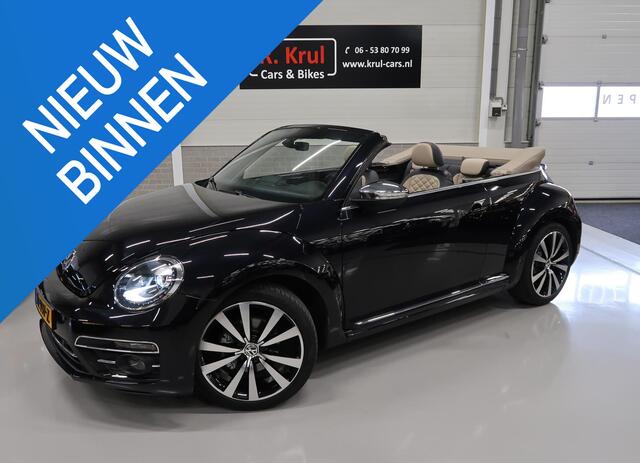 Volkswagen BEETLE (NEW) Cabriolet 1.4 TSI Exclusive Leer 19 inch Sportvelgen Xenon Fender Navigatie Camera Stoelverwarming PDC App connect Extra meters Onderhoud aanwezig Diamond Stitch Bentley Leder