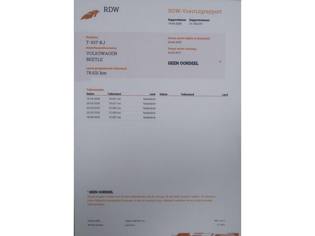 Volkswagen BEETLE (NEW) Cabriolet 1.2 TSI Allstar Airco-ecc Navigatie Camera Stoelverwarming App connect Nieuwstaat Half Leer Boekjes aanwezig Bluetooth Cruise control PDC