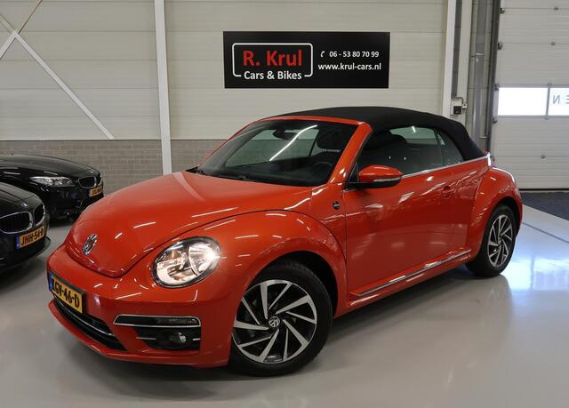 Volkswagen BEETLE (NEW) Cabriolet 1.4 TSI Sound Automaat Airco-ecc Navigatie Stoelverwarming App connect Boekjes Windscherm Extra klokjes Facelift Habanero Orange metallic