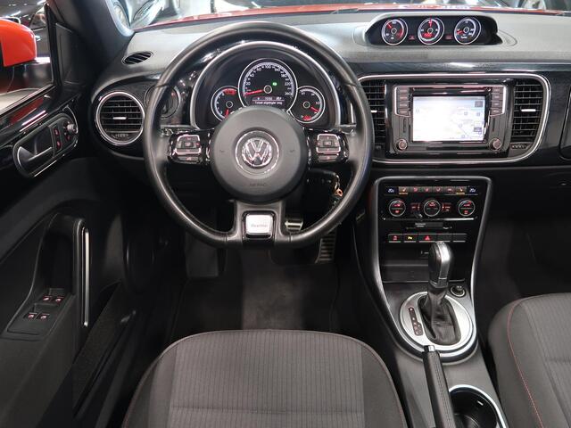 Volkswagen BEETLE (NEW) Cabriolet 1.4 TSI Sound Automaat Airco-ecc Navigatie Stoelverwarming App connect Boekjes Windscherm Extra klokjes Facelift Habanero Orange metallic