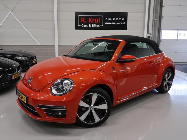 Volkswagen BEETLE (NEW) Cabriolet 1.2 TSI Sound Navigatie Stoelverwarming Cruise control Dealeronderhouden App connect Extra klokjes 18 inch Twister velgen Habanero Orange metallic Zeer nette staat
