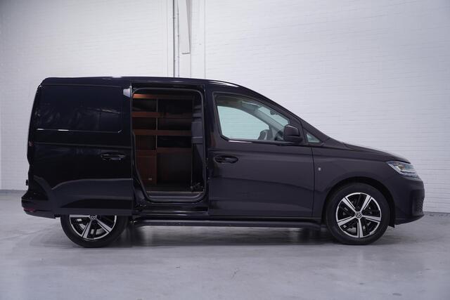 Volkswagen CADDY Cargo 2.0 TDI Exclusive L1 Bruin Leder, LED Koplampen Navi, Camera, Trekhaak, Sidebars Zwart, 2-Zits