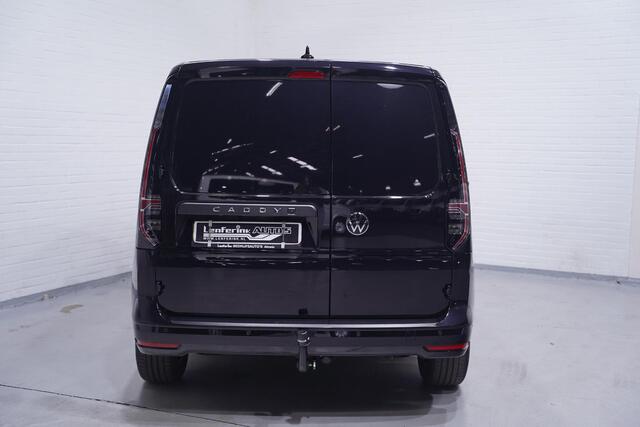 Volkswagen CADDY Cargo 2.0 TDI Exclusive L1 Bruin Leder, LED Koplampen Navi, Camera, Trekhaak, Sidebars Zwart, 2-Zits