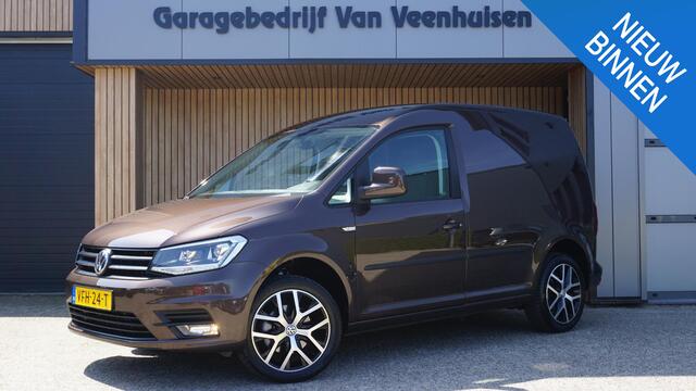 Volkswagen CADDY 2.0 TDI 75pk L1H1 Exclusive Edition LED/Xenon 17inch Trekhaak Navi Adaptive Cruise *NL auto* 53248km! *Chestnut Brown Metallic*