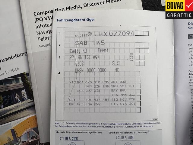 Volkswagen CADDY Combi 1.4 TSI Trendline BTW AUTO! 92kw DSG Life ( Camera, Trekhaak, ECC-Airco, Navigatie, Cruise Control) RIJKLAARPRIJS!