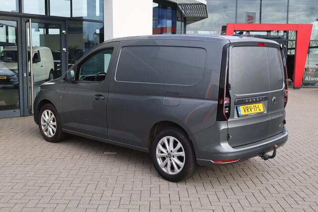 Volkswagen CADDY Cargo 2.0 TDI NL auto, 1e eigenaar, nieuw geleverd en onderhouden, ergo stoel, LED, 17" LMV