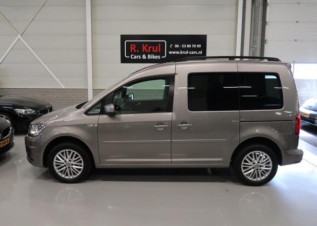 Volkswagen CADDY 1.4 TSI Comfortline 5 zitplaatsen, 2x schuifdeur, airco-ecc, app connect, stoelverwarming, pdc, multifunctioneel stuurwiel, extra getint glas, boekjes aanwezig, sportvelgen