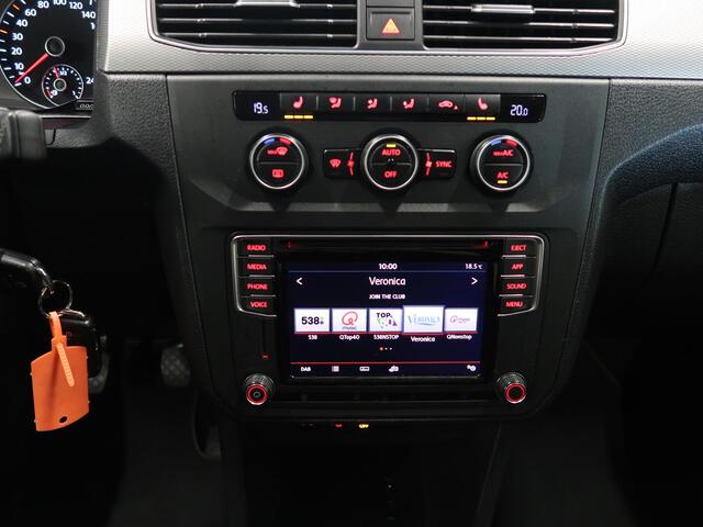 Volkswagen CADDY 1.4 TSI Comfortline 5 zitplaatsen, 2x schuifdeur, airco-ecc, app connect, stoelverwarming, pdc, multifunctioneel stuurwiel, extra getint glas, boekjes aanwezig, sportvelgen