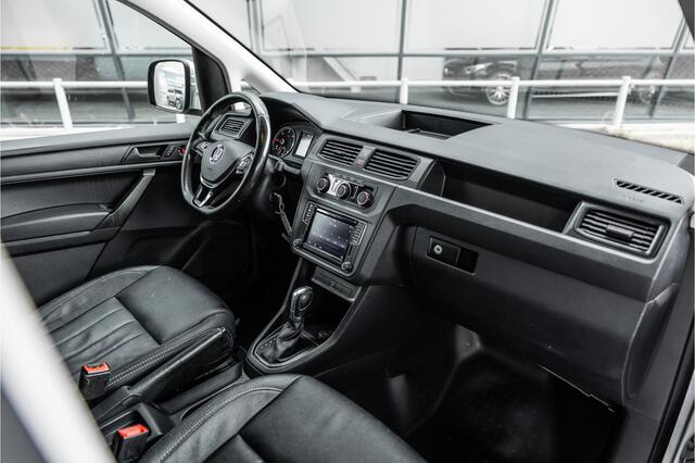 Volkswagen CADDY 2.0 TDI DSG Highline | CarPlay | Navigatie | MF Stuur | Trekhaak | Lederen bekleding | Airco | Stoelverwarming | PDC | Nieuwe APK
