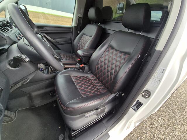 Volkswagen CADDY 2.0 TDI L1H1 , Airco , 185 pk Zwart LEDER
