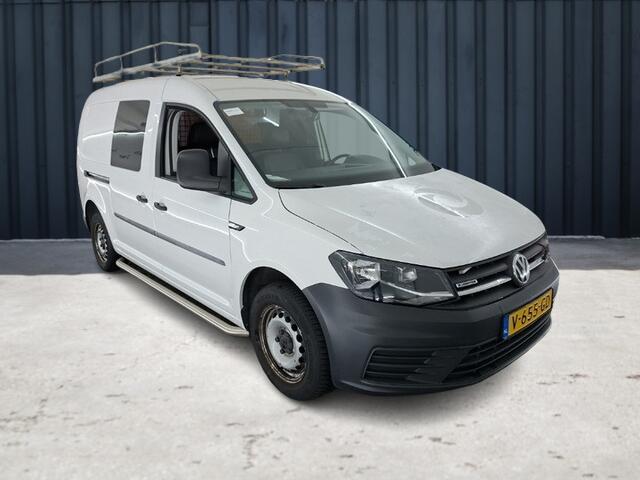 Volkswagen CADDY MAXI 1.4 TGI L2H1 EcoFuel Trendline (111 PK) 1e-Eig, & Dealer-Onderh. BOVAG-Garantie. NL-Auto. Leer, Trekhaak, Cruisecontrol, Bluetooth, Parkeersensoren, Airco