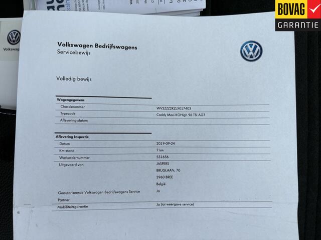 Volkswagen CADDY MAXI 1.4 TSI Highline 96kw Life DSG 7 Pers. ( Navigatie, Apple Carplay, Android , Cruise control, Parkeersensoren, ) RIJKLAARPRIJS!