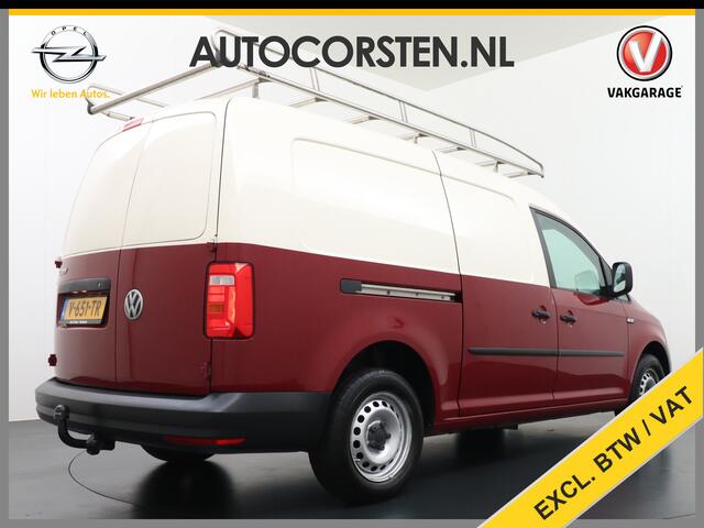 Volkswagen CADDY MAXI 2.0TDI L2H1 BMT Airco Trekhaak Imperiaal Bluetooth Trendline Betonplex Inbouw Lades Schuifdeur Euro 6 1.400KG Trekgewicht