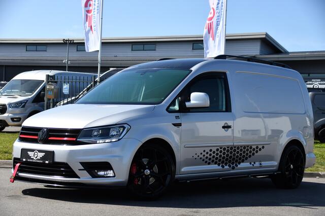 Volkswagen CADDY MAXI 2.0 TDI L2H1 BMT Exclusive PB Edition Cruise, Camera, Carplay, Automaat, 185pk, Alcantara, Sport stoelen, Carbon, Multimedia, Uniek!