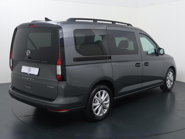 Volkswagen CADDY MAXI Kombi 1.5 TSI Hybride Life DSG 7-Persoons | 150 PK | Leverbaar in September | Adaptive Cruise Control | Achteruitrijcamera | Climate control | Dodehoek detectie | Stoelverwarming | Apple Carplay / Android Auto |