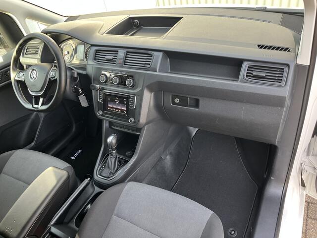 Volkswagen CADDY MAXI 2.0 TDI L2H1 102pk DSG Automaat Airco Trekhaak 1500kg trekgewicht Telefoonverbinding Achterruitrij camera Achterklep Schuifdeur Stuurwielbediening Euro 6