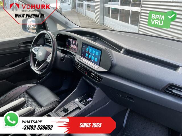 Volkswagen CADDY MAXI Cargo 2.0 TDI 125 pk DSG Aut. Black Edition LED/ Adapt.Cruise/ Leder/ Standkachel/ Carplay/ Stoelverw./ Virtual Cockpit/ Navi/ Airco/ Camera