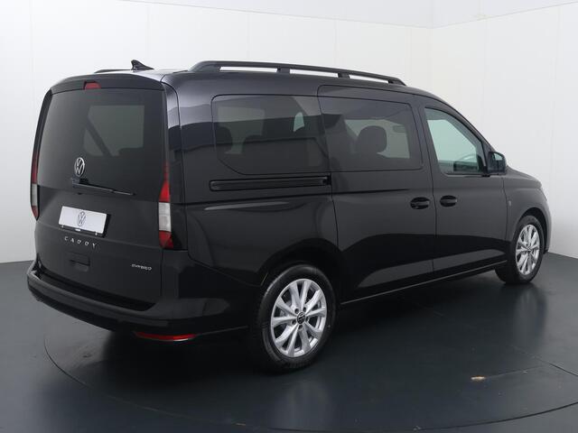 Volkswagen CADDY MAXI Bedrijfswagens Kombi 1.5 TSI Hybride Life DSG 7-Persoons | 150 PK | Leverbaar medio oktober | Adaptive Cruise Control | Achteruitrijcamera | Climate control | Dodehoek detectie | Stoelverwarming | Parkeersensoren | Apple Carplay / Android Auto |