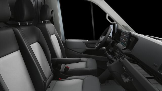 Volkswagen CRAFTER Bedrijfswagens Trendline 2.0 TDI L3H3 (140 pk) 103 kW pk 6 versn. | Middelhoog dak (h3) | App-connect | Comfort bestuurdersstoel | Licht- en regensensor | Stoelbekleding kunstleder "mesh" |