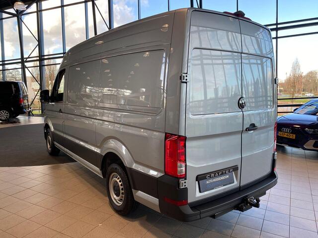 Volkswagen CRAFTER Bedrijfswagens 2.0 35 TDI L3H3 Highline 103kW 140pk 8 versn. auto | Navigatiesysteem Discover Media met 10,4" Touch-kleurendisplay | Volwaardig reservewiel | Middelhoog dak | LED-laadruimteverlichting |
