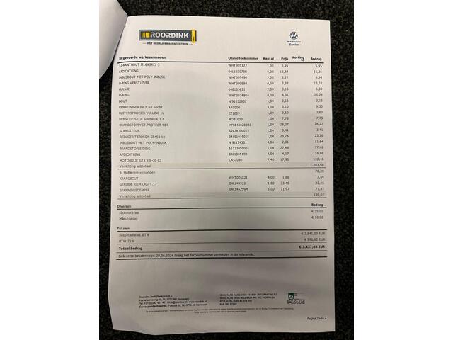 Volkswagen CRAFTER 35 2.0 TDI L4H3 177pk Distributieriem + Waterpomp vervangen