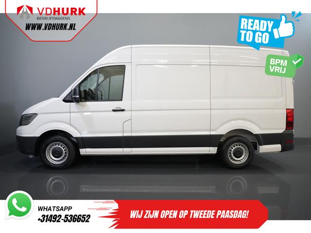 Volkswagen CRAFTER 35 2.0 TDI 140 pk DSG Aut. L3H3 BPM VRIJ! Betimmering/ LED/ Virtual Cockpit/ Camera/ Cruise/ Carplay/ Gev.Stoel