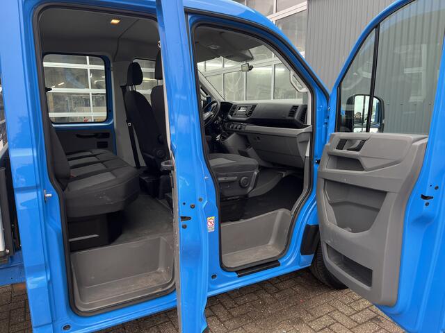 Volkswagen CRAFTER 35 2.0 TDI DC Airco Cruise controle Euro 6 laadbak Voorruit verwarming 6-persoons Open laadbak Pick-up p-up Bakwagen 1e eigenaar