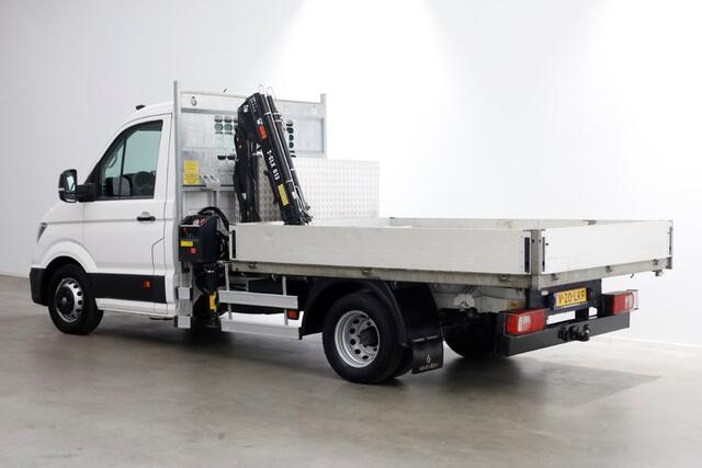 Volkswagen CRAFTER 50 2.0 TDI 177pk E6 Open Laadbak + HIAB Kraan Trekhaak 3500kg 02-2019