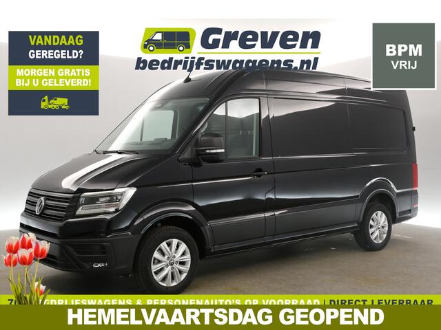Volkswagen CRAFTER 2.0 TDI DSG HIGHLINE EXCLUSIVE L3H3 | FACELIFT MODEL | BPM VRIJ | NIEUW 3000KG TREKHAAK VIRTUAL ADAPTIVE CRUISE LED 140PK CARPLAY 17"LMV