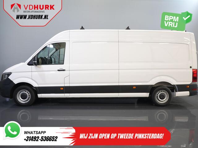 Volkswagen CRAFTER 35 2.0 TDI 180 pk L4H3 BPM VRIJ! RWD Tacho/ 270gr deuren/ 3.5T trekverm./ Navi/ Carplay/ Climate/ Camera/ Cruise/ Trekhaak