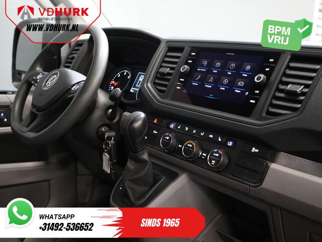 Volkswagen CRAFTER 35 2.0 TDI 180 pk DSG Aut. BPM VRIJ! 430x203 Open laadbak/ Schuifzeil/ Huif/ Climate/ Adapt. Cruise/ Camera/ Carplay