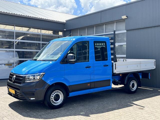 Volkswagen CRAFTER 35 2.0 TDI DC Airco Cruise controle Euro 6 laadbak Voorruit verwarming 6-persoons Open laadbak Pick-up p-up Bakwagen 1e eigenaar