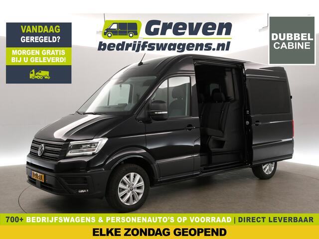 Volkswagen CRAFTER 2.0 TDI DSG HIGHLINE EXCLUSIVE L3H3 | FACELIFT MODEL | BPM VRIJ | DUBBELE CABINE | 5 PERSOONS | NIEUW 3000KG TREKHAAK VIRTUAL ADAPTIVE CRUISE LED 140PK CARPLAY 17"LMV