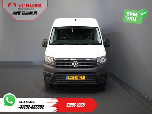 Volkswagen CRAFTER 35 2.0 TDI 140 pk DSG Aut. L3H3 BPM VRIJ! Carplay/ Camera/ Cruise/ Trekhaak/ Betimmerd/ Airco