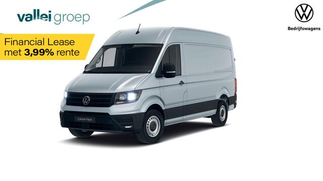 Volkswagen CRAFTER Highline L3H3 140pk automaat GVW 3.5T | Nieuw Model | BPM vrij | bijrijdersbank | park assist | trekhaak | navigatiepakket