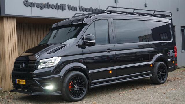 Volkswagen CRAFTER 2.0 TDI 177pk DC 5-Zits DSG L3H2 Exclusive *BLACK Edition* 20inch LM LED Navi Geveerde stoel 1e Eigenaar *Eyecatcher*