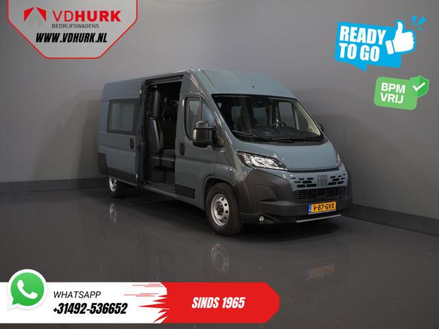 Volkswagen CRAFTER (Fiat Ducato) 2.2 MJ 180 pk Aut. L3H2 DC Dubbel Cabine BPM VRIJ! 6 Pers./ 2x Schuifdeur/ Climate/ 2.5t Trekverm./ Cruise/ Camera/ Trekhaak