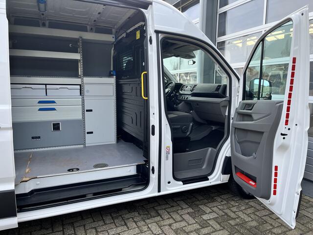 Volkswagen CRAFTER 35 2.0 TDI L3H3 Werkplaats inrichting Kast Inrichting Servicewagen Omvormer Standkachel Airco Cruise controle Werkplaats Lang hoog Sortimo inrichting 1e eigenaar Dealer onderhouden Euro 6 Bpm vrij voor parti