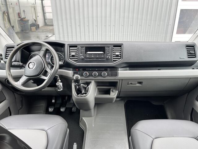 Volkswagen CRAFTER 35 2.0 TDI L4 DC 140pk Airco Cruise controle Trekhaak 3000kg trekgewicht Kipper 6-Persoons Euro 6 Dubbele cabine 1e eigenaar Open laadbak Pick-up Bakwagen Kieper