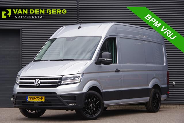 Volkswagen CRAFTER 35 2.0 TDI L3H3 75 EDITION 177PK AUT. LED, LEDER, TREKHAAK, ERGO ACTIVE GEVEERDE STOEL, STUURVERWARMING, STOELVERWARMING, VOORRUITVERWARMING, ADAPT. CRUISE, CAMERA, NAVI, CLIMA, NL AUTO, NAP