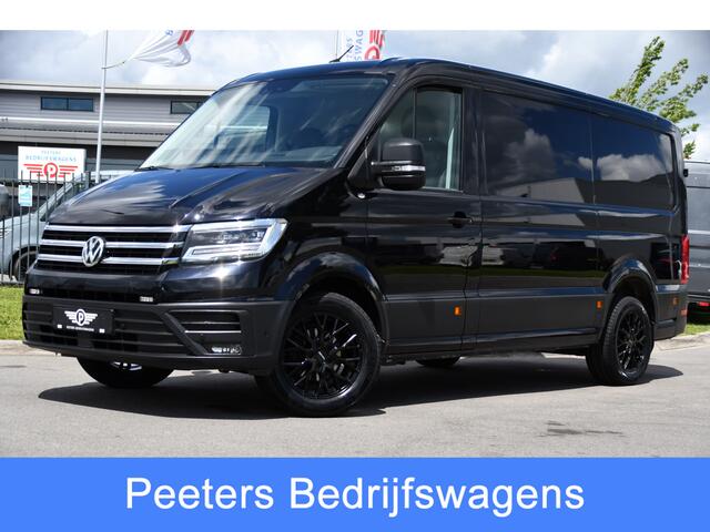 Volkswagen CRAFTER 35 2.0 TDI L3H2 Black Edition Camera, Cruise, Carplay, LED, Stoelverwarming, 177pk, Automaat, Clima, Trekhaak, Voorruit verwarming, Uniek!
